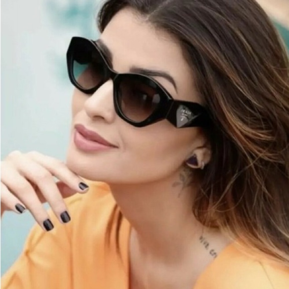 NEW PRADA PR07YS 1AB0A7 WOMEN’S SUNGLASSES PRADA SPR 07Y BLACK PRADA PR07YS - Picture 8 of 13